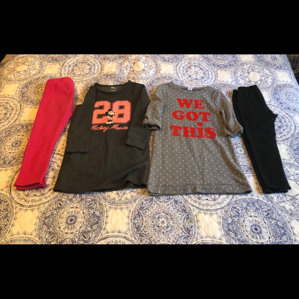 Bundle Dresses and Layered Leggings 4 Girls